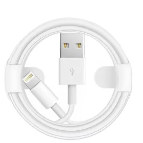   Apple iPhone 8pin adatkábel, gyári, 1M, fehér, MUQW3 (CSOMAGOLÁS NÉLKÜLI)
