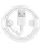 Apple iPhone 8pin adatkábel, gyári, 1M, fehér, MUQW3 (CSOMAGOLÁS NÉLKÜLI)