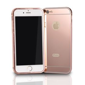   Samsung A310 Galaxy A3 2016 bronz alumínium bumper tükrös hátlaptok