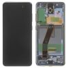 Samsung G980 Galaxy S20 / G981 Galaxy S20 5G gyári LCD+érintőpanel szürke kerettel