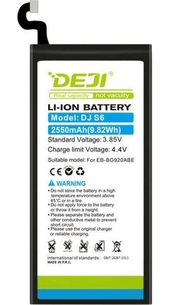 DEJI Samsung G920F Galaxy S6 EB-BG920ABA akkumulátor 2550mAh