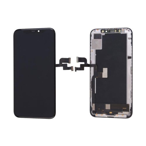 iPhone XS (5,8") OLED LCD + érintőpanel, fekete, Hard, Aplong