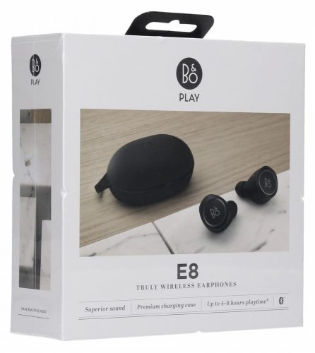 BeoPlay E8 fekete gyári stereo bluetooth headset csomagolt