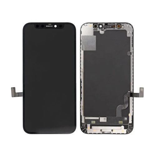 iPhone 12 Mini (5,4") OLED LCD + érintőpanel, fekete, GX