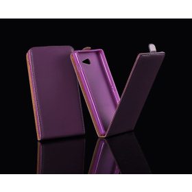 LG L Fino D290N lila szilikon keretes vékony flip tok