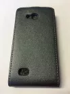 LG Joy H220 grafit szürke szilikon keretes vékony flip tok