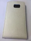 Samsung N920 Galaxy Note 5 fehér szilikon keretes vékony flip tok