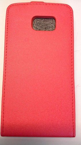 Samsung N920 Galaxy Note 5 piros szilikon keretes vékony flip tok