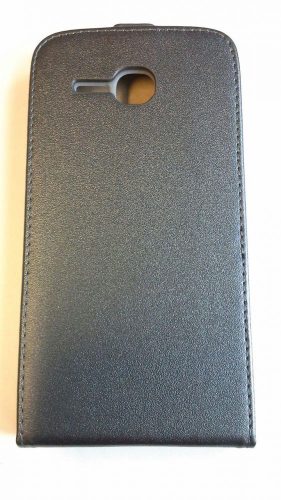 Huawei Y600 grafitszürke szilikon keretes vékony flip tok