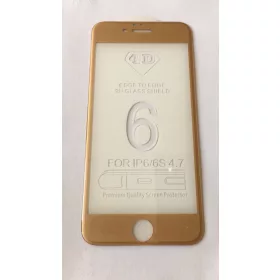   iPhone 6 6S (4,7") arany 3D-s (ívelt) előlapi üvegfólia