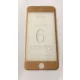 iPhone 6 6S (4,7") arany 3D-s (ívelt) előlapi üvegfólia