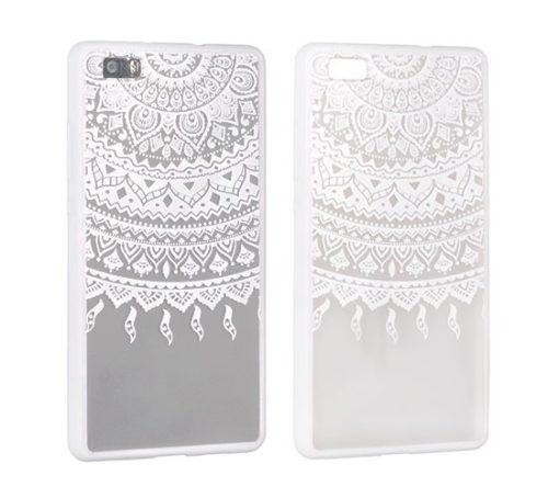 Lace Samsung G930 Galaxy S7 fehér mandala mintás hátlaptok