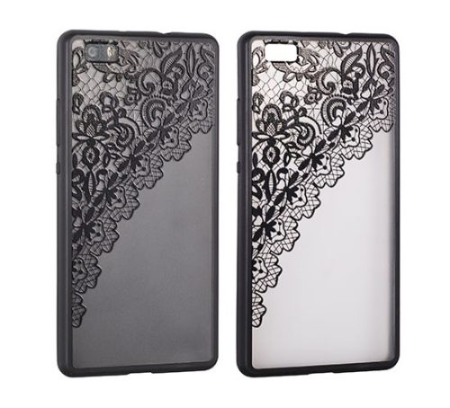 Lace Samsung A310 Galaxy A3 2016 fekete csipke mintás hátlaptok