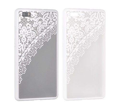 Lace Samsung A310 Galaxy A3 2016 fehér csipke mintás hátlaptok