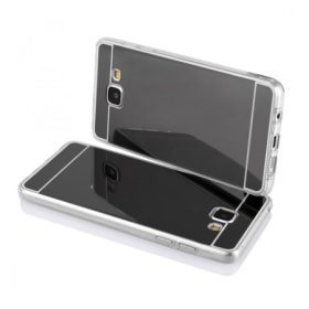   Samsung A320 Galaxy A3 2017 fekete tükrös szilikon hátlap tok