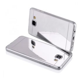   Samsung A320 Galaxy A3 2017 ezüst tükrös szilikon hátlap tok