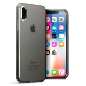 iPhone X / XS (5,8") ultra vékony 0.3mm fekete szilikon tok