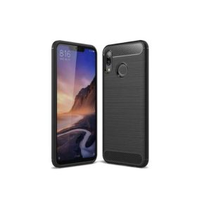 Huawei Nova 3 szilikon tok, fekete, Carbon fiber