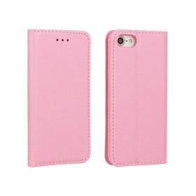   Huawei Mate 20 telefon tok, könyvtok, oldalra nyíló tok, mágnesesen záródó, rózsaszín, Smart Magnet