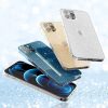 iPhone XR (6,1") szilikon tok, hátlap tok, TPU tok, átlátszó, ezüst csillámos, Crystal Glitter