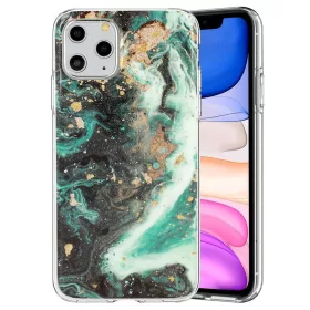   iPhone 12 Pro Max (6,7") szilikon tok, hátlap tok, TPU tok, márvány mintás, Marble Glitter Design 4