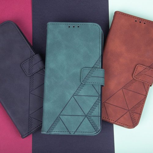 Samsung Galaxy M53 telefon tok, könyvtok, oldalra nyíló tok, mágnesesen záródó, fekete, SM-M536, Smart Trendy Porto