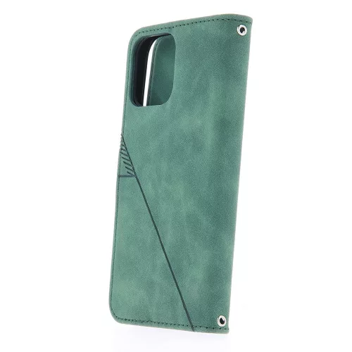 iPhone 14 Pro (6,1") telefon tok, könyvtok, oldalra nyíló tok, mágnesesen záródó, zöld, Smart Trendy Porto