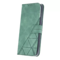   iPhone 14 Pro Max (6,7") telefon tok, könyvtok, oldalra nyíló tok, mágnesesen záródó, zöld, Smart Trendy Porto