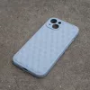 Samsung Galaxy A13 4G, hátlap tok, szilikon tok, mikroszálas belső, kék, SM-A135, 3D Cube Ice
