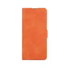Samsung Galaxy S23 Ultra telefon tok, könyvtok, oldalra nyíló tok, mágnesesen záródó, SM-S918, narancssárga, Smart Mono