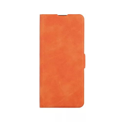 Samsung Galaxy S23 Ultra telefon tok, könyvtok, oldalra nyíló tok, mágnesesen záródó, SM-S918, narancssárga, Smart Mono