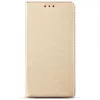 Oppo A17 telefon tok, könyvtok, oldalra nyíló tok, mágnesesen záródó, arany, Smart Magnet