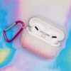 Airpods Pro TPU tok akasztóval, rózsaszín csillámos, Caviar