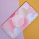 Samsung Galaxy S23 Ultra telefon tok, könyvtok, oldalra nyíló tok, mágnesesen záródó, SM-S908, Smart Trendy Pastel Circular