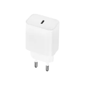   Univerzális hálózati gyors töltőfej Type-C csatlakozóval, PD / QC, fehér, 20W, Maxlife MXTC-06
