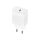 Univerzális hálózati gyors töltőfej Type-C csatlakozóval, PD / QC, fehér, 20W, Maxlife MXTC-06