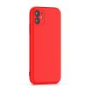 Xiaomi Redmi Note 12 5G / Poco X5 szilikon tok, hátlap tok, velúr belső, piros, matt, Silicone Case