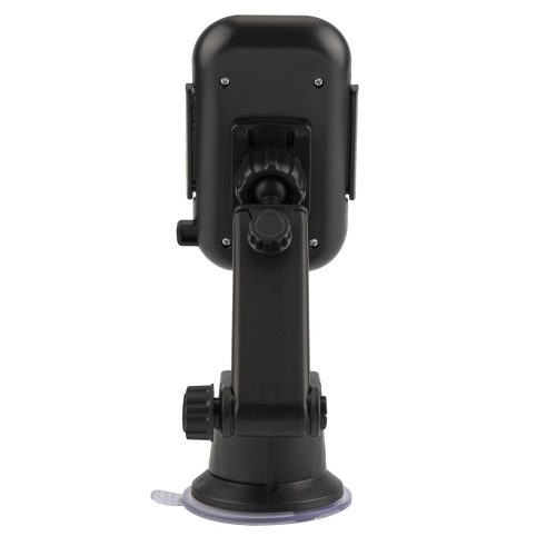 Univerzális autós tartó, szélvédőre / műszerfalra helyezhető, 360° fordítható, teleszkópos kar, fekete, Setty US-T1