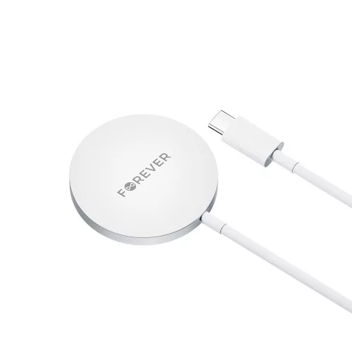 Wireless töltő, 15W, 1M, fehér, Forever MAWC-100