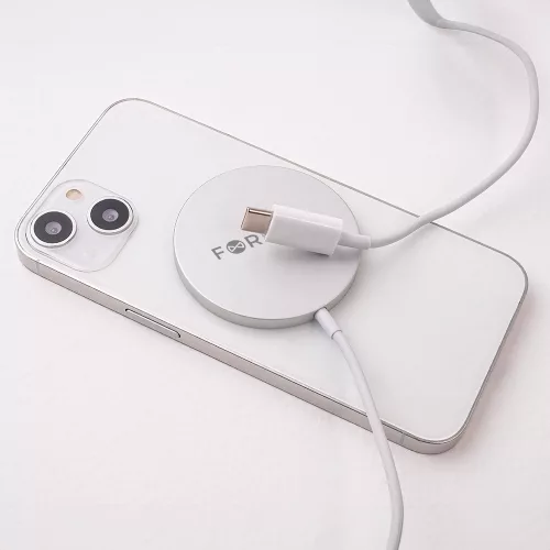 Wireless töltő, 15W, 1M, fehér, Forever MAWC-100