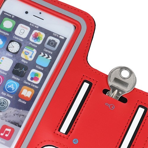 Futó tok piros színű 6,0" (Huawei P30, Samsung S10, S9, Note3)