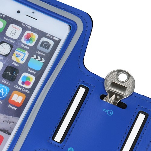 Futó tok kék színű 6,0" (Huawei P30, Samsung S10, S9, Note3)