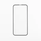 iPhone 15 Pro (6.1") előlapi üvegfólia, edzett, hajlított, fekete keret, 9H, 5D Full Cover