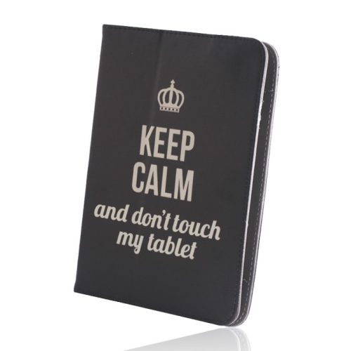 Univerzális 7"-8" colos "Keep calm" mintás tablet könyvtok