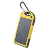 Solar Power bank, 5000mAh, 2x USB, sárga, Forever STB-200