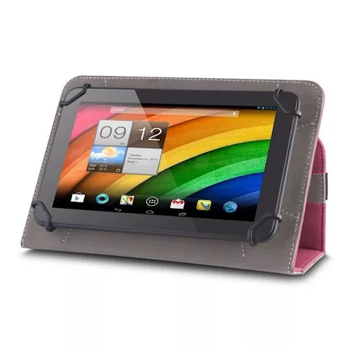 Univerzális tablet könyvtok, 9"-10", rózsaszín, Fantasia