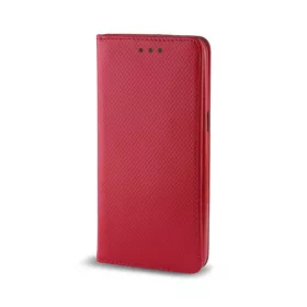   Sony Xperia Z5 Compact telefon tok, könyvtok, oldalra nyíló tok, mágnesesen záródó, D5803, piros, Smart Magnet