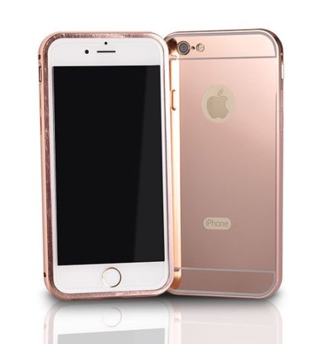 LG K10 K420 K430 rose gold alumínium bumper tükrös hátlaptok