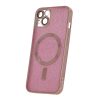 iPhone 15 Plus (6.7") hátlap tok, TPU tok, kamera védelem, csillámos, pink, Glitter Chrome Mag