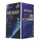 iPhone 15 / 16 (6.1") előlapi üvegfólia, fekete keret, 9H, 0.33mm, full glue, 9D, HD+